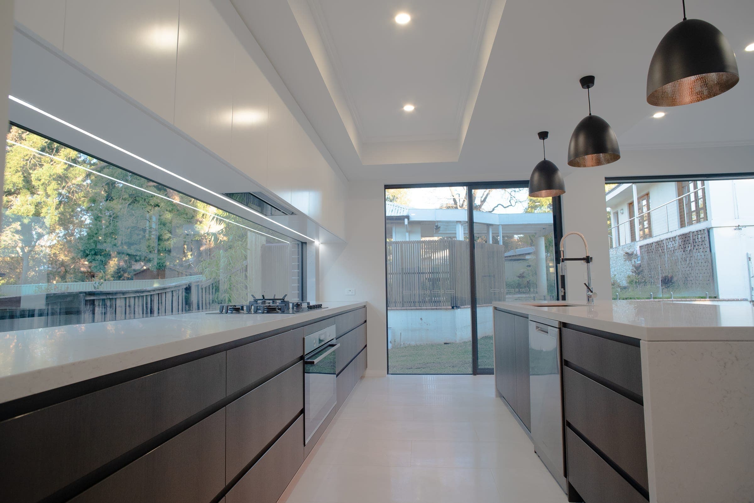 Kitchen detail in the Ryde custom home, City of Ryde Sydney