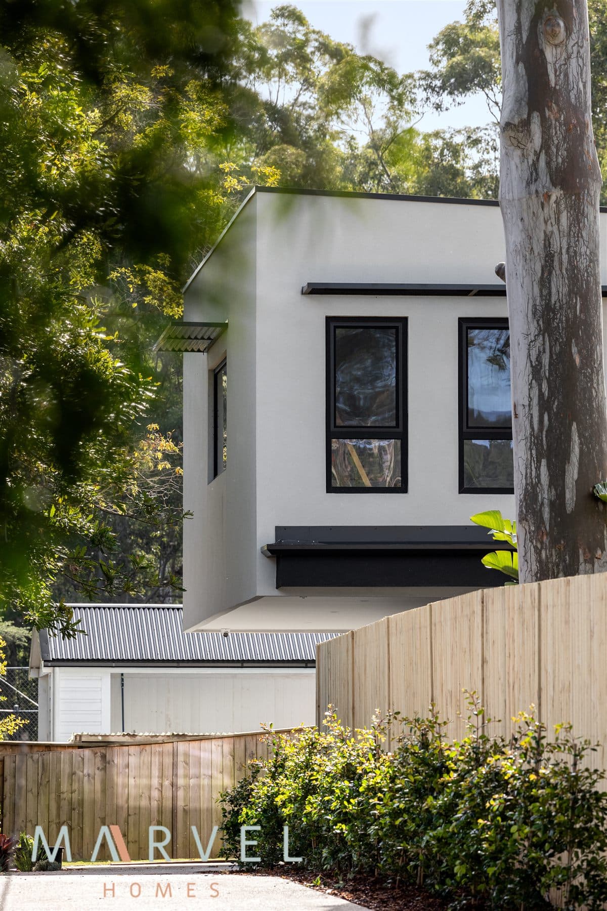 A Marvel Homes home in Warrawee nestled among established gum trees